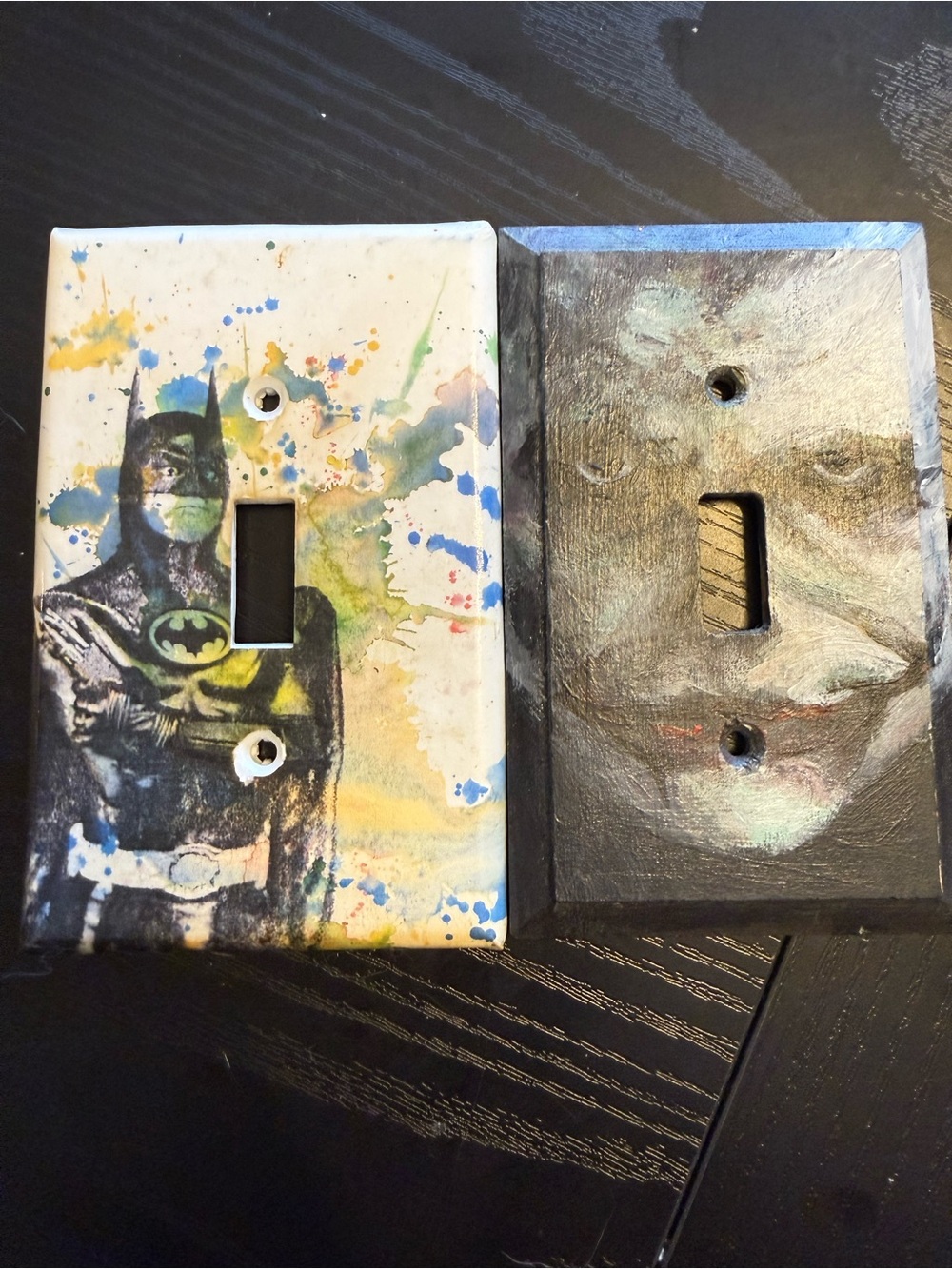 Batman Art Decorative Light Switch Cover - Multicolor